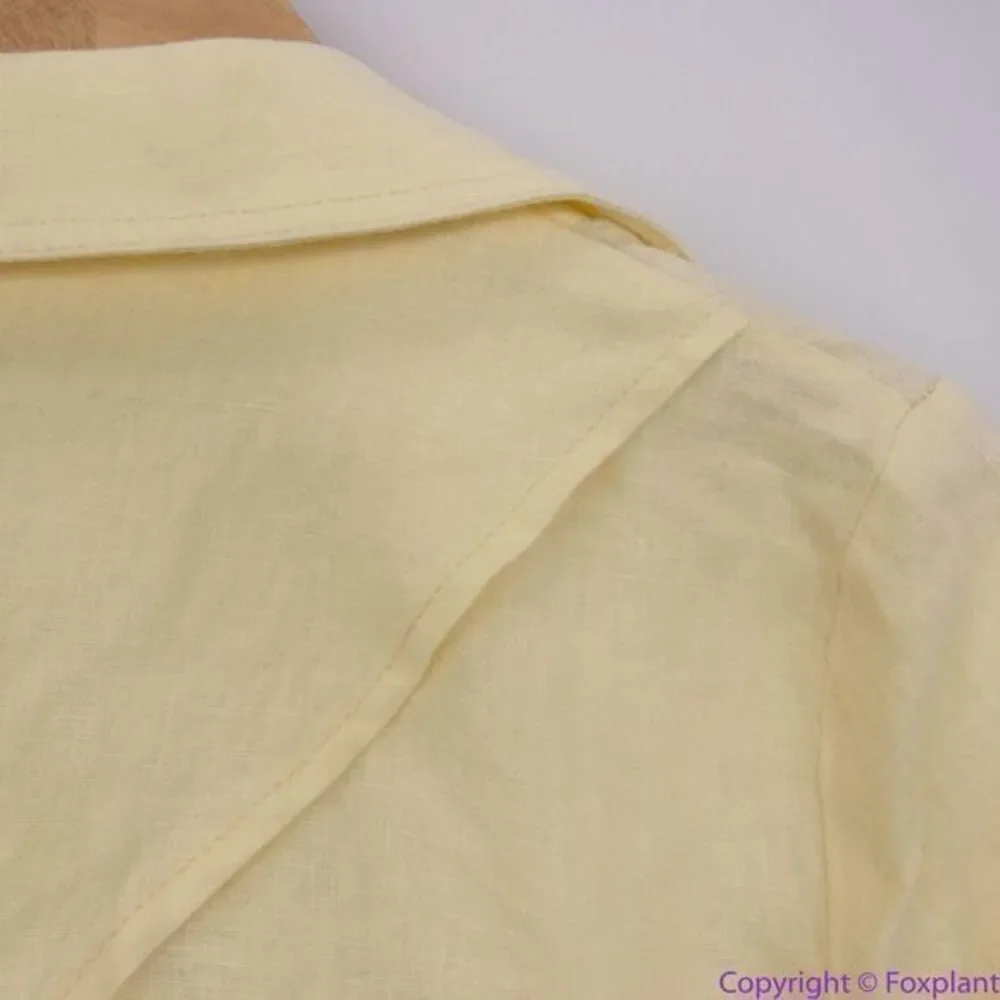 NEW Free People 100% Linen Crossover Back Bennie Crop Blazer, XS‎